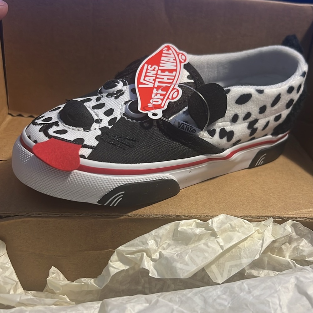 NWT Vans Kids Dalmatian Print Sneakers